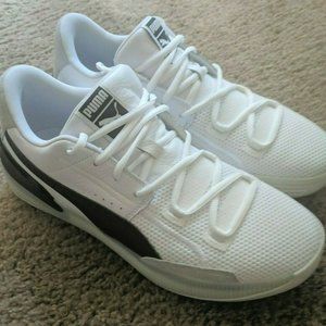 Puma Clyde Hardwood White/Black 10.5